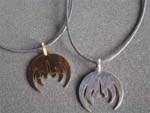 golden MAGMA logo necklace