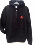 Full zip hooded MAGMA logo red embroidery