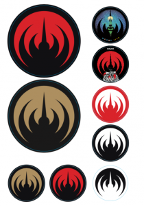 Lots of 9 Magma Stickers