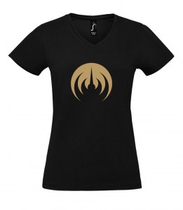 Lady T-Shirt , V neck, copper MAGMA logo